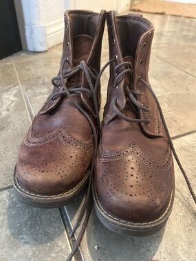 Dr Scholls Brown Scully Leather Boots Men’s 9.5